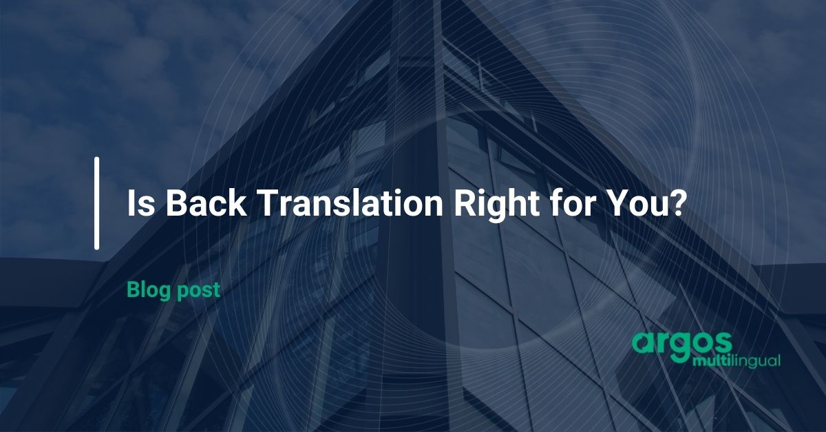 Is Back Translation Right for You?